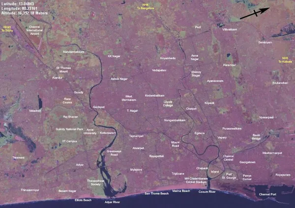 Geography of Chennai