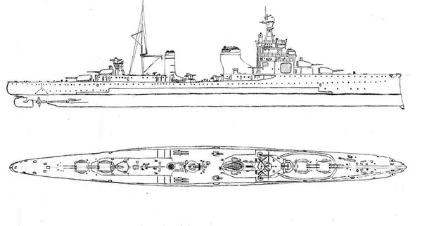 Italian cruiser Giovanni delle Bande Nere