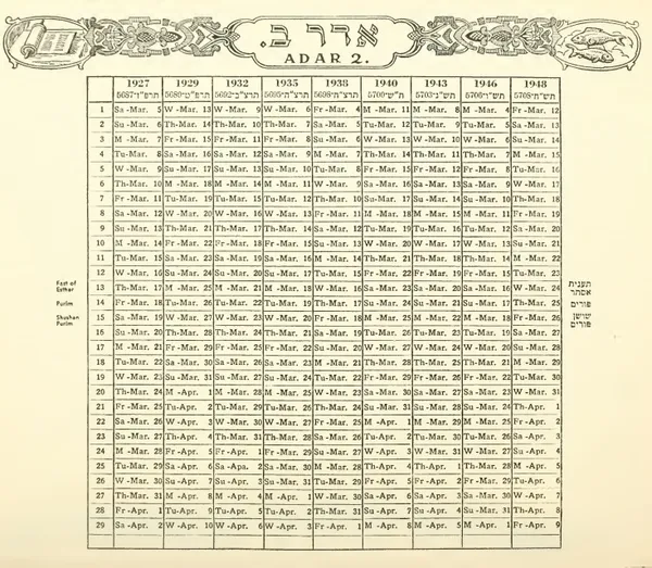 Hebrew calendar
