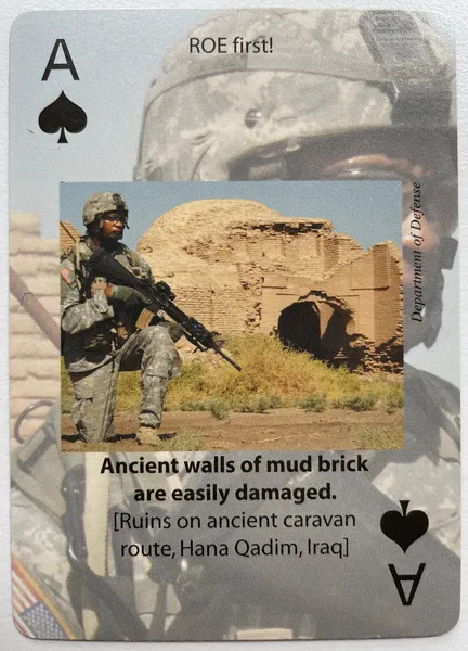 Archaeology awareness playing cards