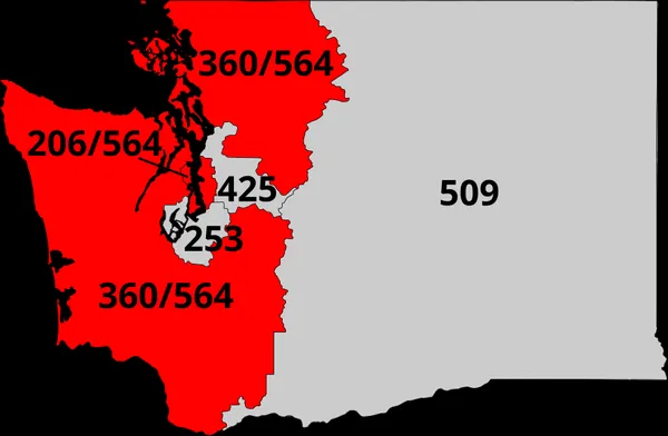 Area code 564