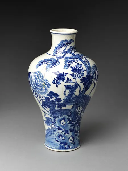 Blue and white pottery
