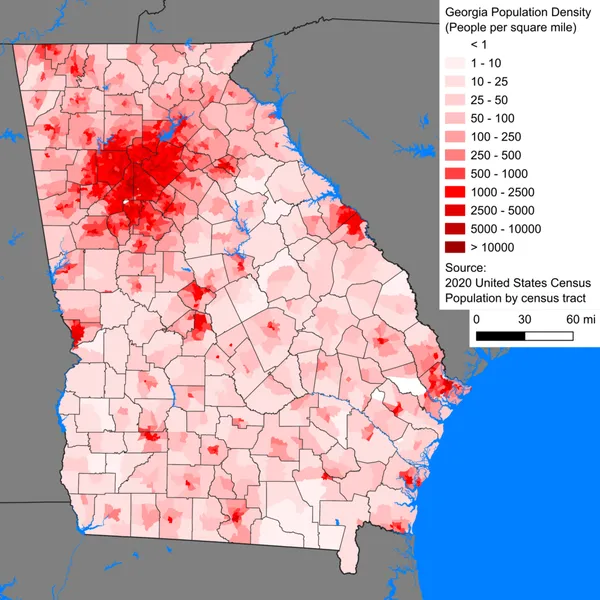 Demographics of Georgia (U.S. state)