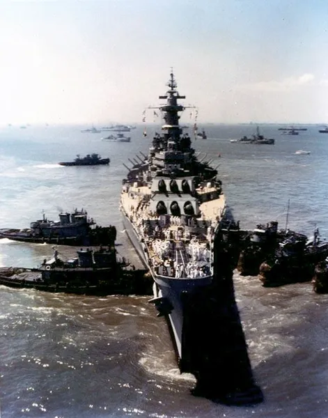 1950 USS Missouri grounding