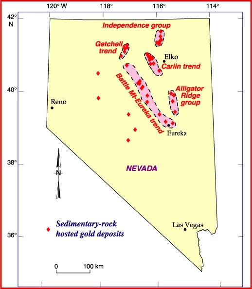 Carlin–type gold deposit