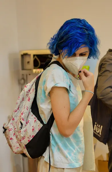 Blue hair
