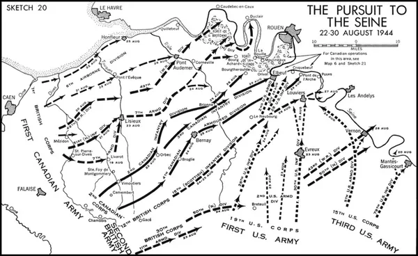 6th Airborne Division advance to the River Seine