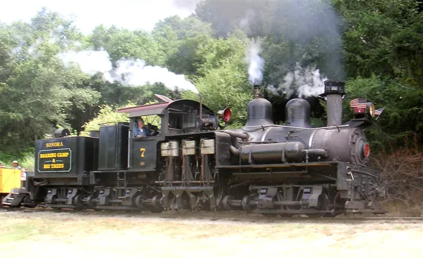 Geared steam locomotive