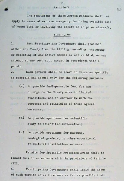 Agreed Measures for the Conservation of Antarctic Fauna and Flora