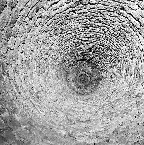 Brick-lined well