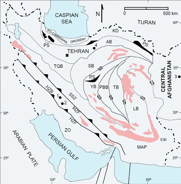 Geology of Iran