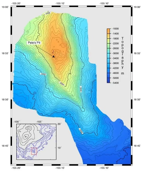 Bathymetric chart