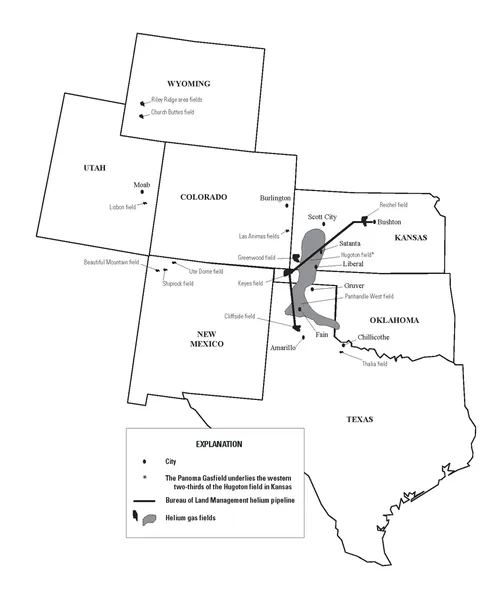 Helium production in the United States