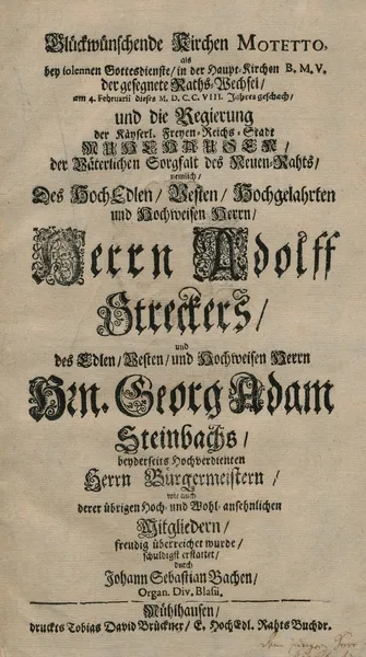 Gott ist mein König, BWV 71