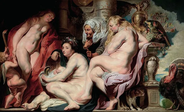 Erichthonius Discovered by the Daughters of Cecrops (Jordaens)