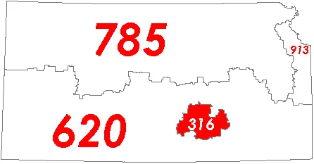 Area code 316