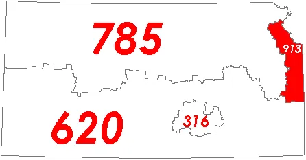 Area code 913