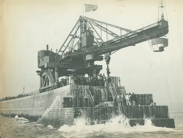 Block-setting crane