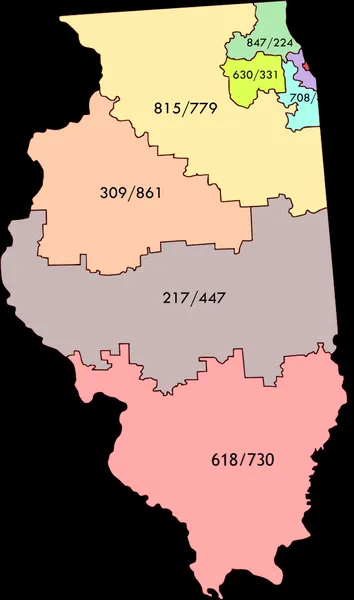 Area codes 309 and 861