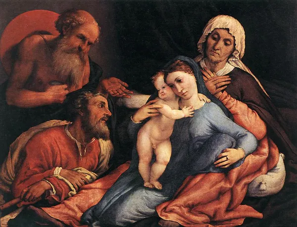 Holy Family with St Jerome and St Anne