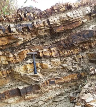 Intra-volcanic sedimentary rock in North Ethiopia