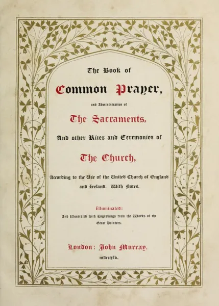 Book of Common Prayer (1845 illuminated version)