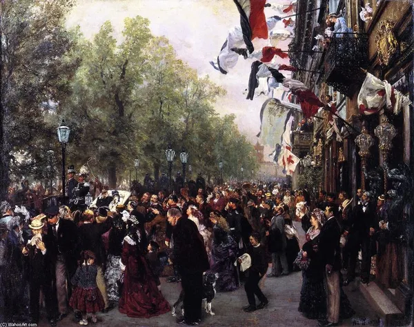 Departure of King Wilhelm I for the Army, July 31, 1870