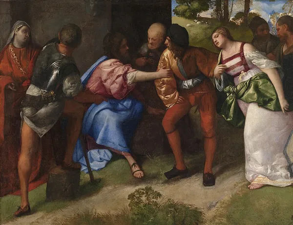 Christ and the Adulteress (Titian, Glasgow)
