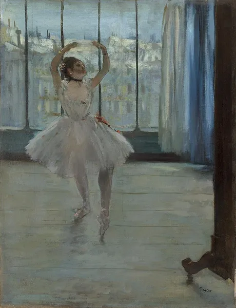 Ballerina Posing for a Photographer
