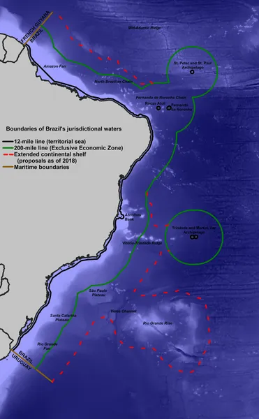 Continental shelf of Brazil
