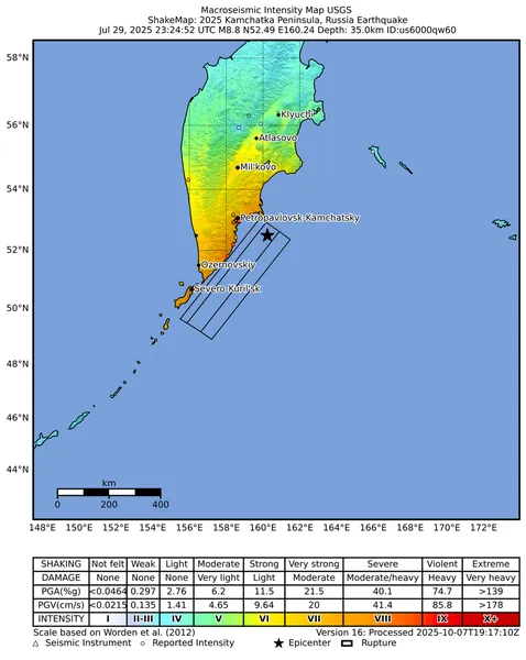 2025 Kamchatka earthquake