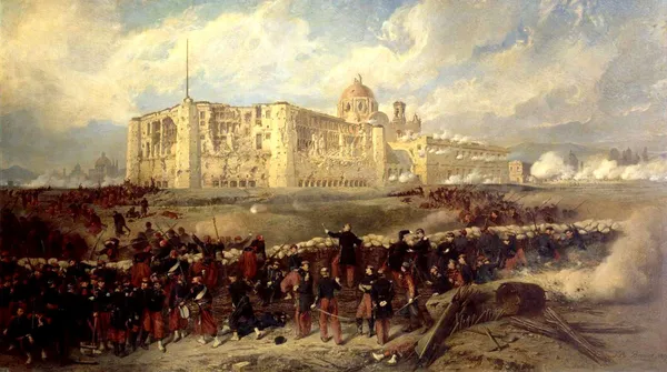 General Bazaine Attacks Fort San Xavier During the Siege of Puebla